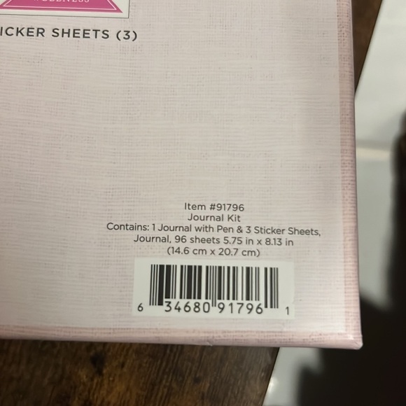 Journal gold pen pink 3 sticker sheets 96 inside sheets stationary set​ - Picture 10 of 10